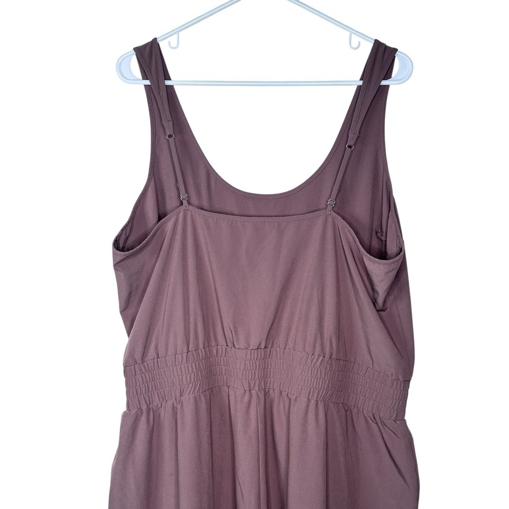 Abercrombie & Fitch Travelers Jogger Tan Sleeveless Jumpsuit  XL X-Large Jumper - Picture 4 of 9